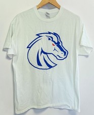 Boise State Broncos Logo White T-Shirt Mens Large Cotton BSU Football