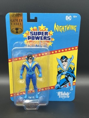 McFarlane DC Super Powers Nightwing (Gold Label) 4.5'' Action Figure Sealed Rare