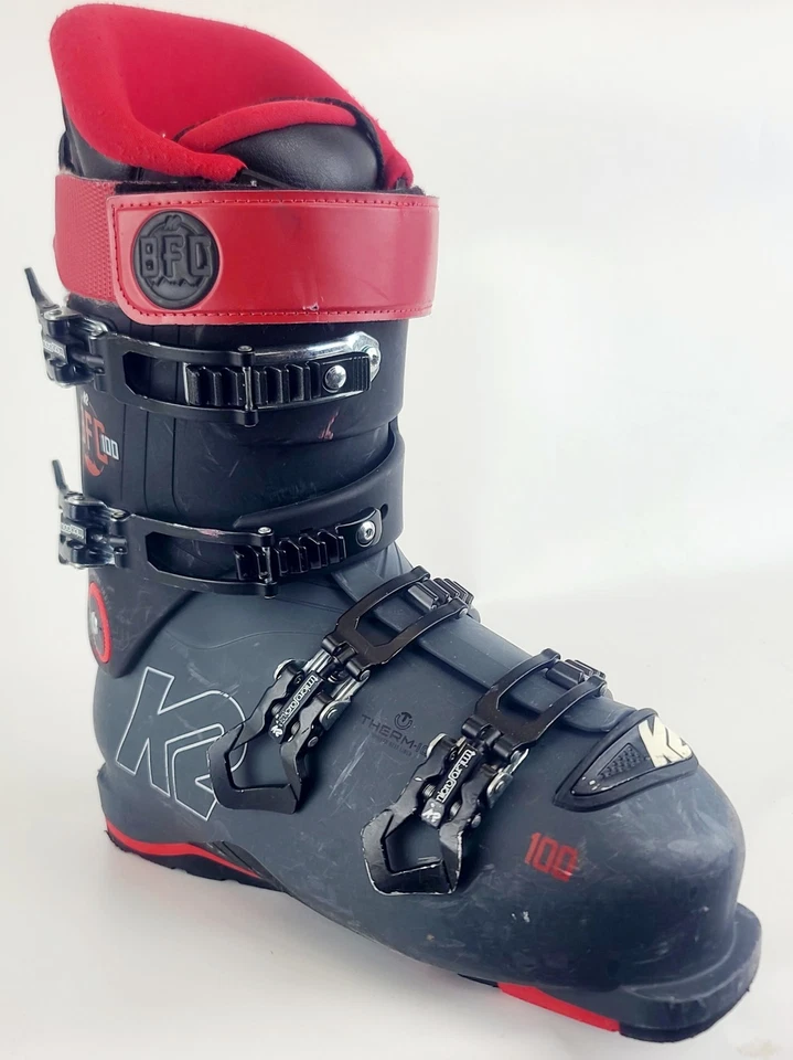 Used $700 Men's K2 BFC 100 Heated Ski Boots Black/Red Most Sizes - Image 3 of 4