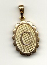 Letter C Charm for Jewelry Making, golden bright, accept offers