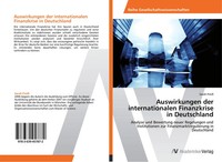 Sarah Preiß | Auswirkungen Der Internationalen Finanzkrise In Deutschland | Buch