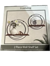 Trueliving 2 Piece Wall Shelf Set