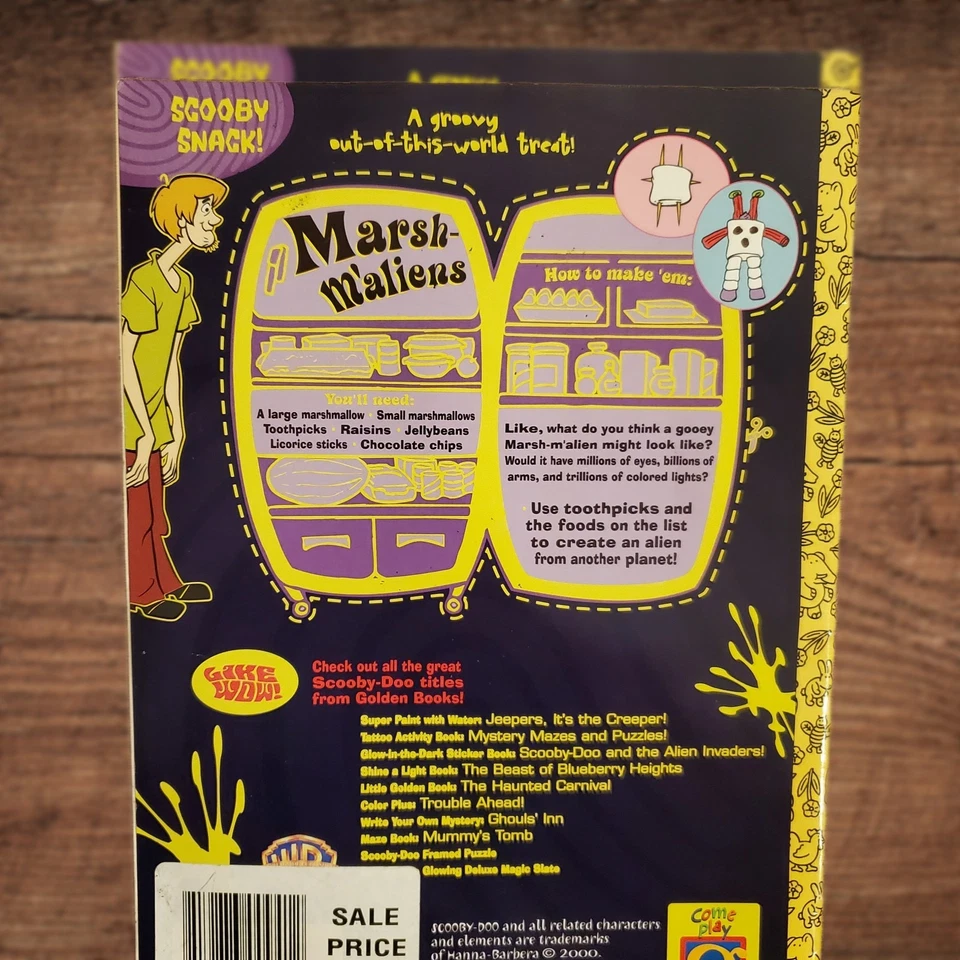 Винтажный Книга Golden Books Y2K 2000 Scooby Doo & Alien Invaders светится в темноте... - Изображение 4 из 4