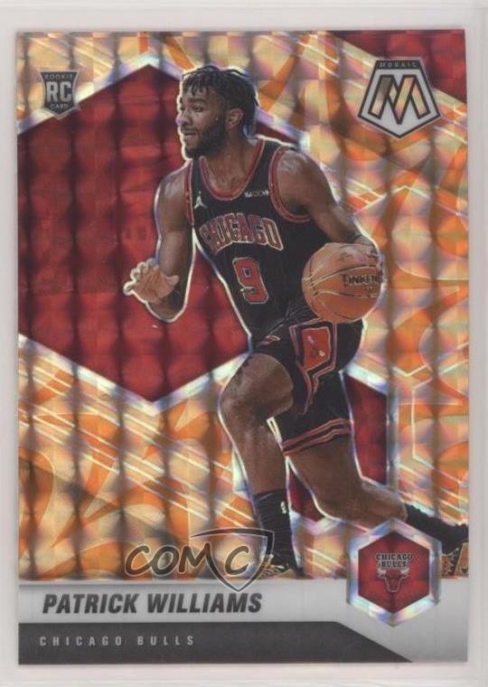 2020-21 Panini Mosaic Rookie Reactive Orange Prizm Patrick Williams #206 18la