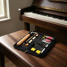 12 Pieces Piano Tuning Tool Set Universal Fit Piano Tuning Tools for Beginners