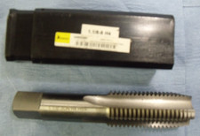 NIB Straight Flute Tap: 1-1/8-8 UNS, 4 Flute, Plug Chamfer, H4