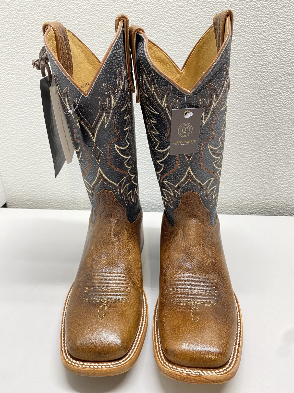 Cody James Mens Ryder Broad Square Toe Western Boots Size 8.5 D Brown