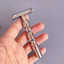 Dishi CNC Z0 Head/Poineer 316L stainless steel double edge safety razor Shaving