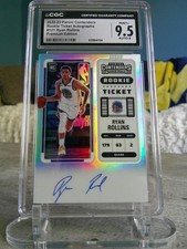 Ryan Rollins 2022-23 Contenders Rookie Ticket Auto Premium Silver CGC 9.5 RC 121