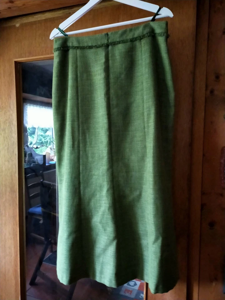 Maxirock Rock 38-40 Bund 40cm Viskose moosgrün grün - Bild 3 von 3