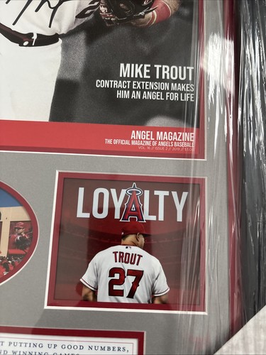 MIKE TROUT Angels Signed Life Magazine Loyalty FRAMED PSA/DNA Authentic LOA - Picture 4 of 7