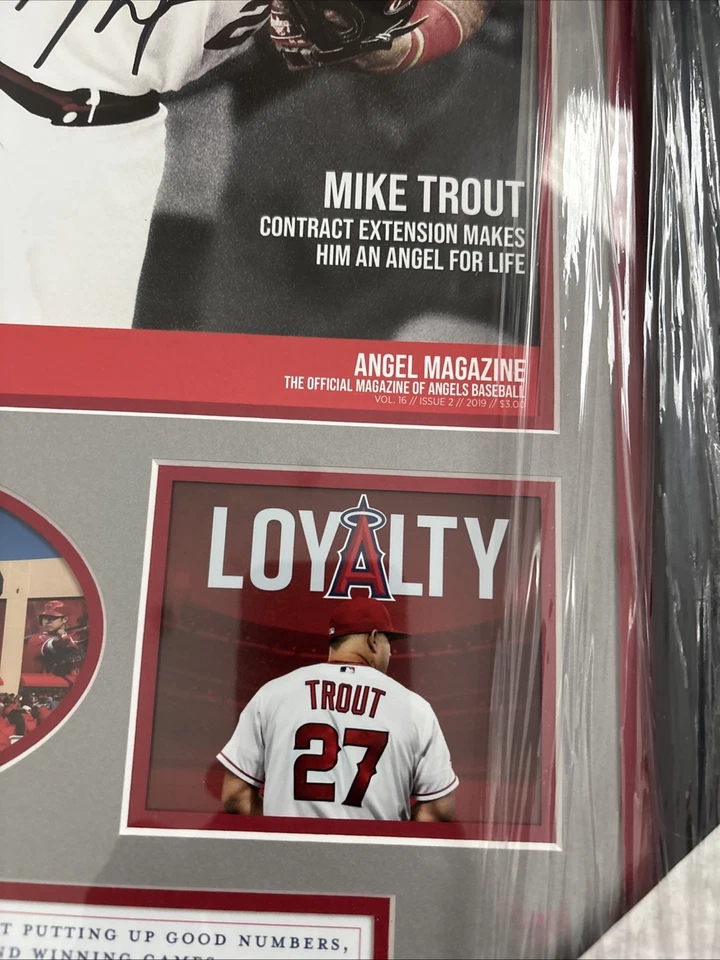 MIKE TROUT Angels Signed Life Magazine Loyalty FRAMED PSA/DNA Authentic LOA - Image 4 of 4