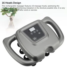 Rechargeable Massage Device Low Noise Running Electric Massager 16 Heads For