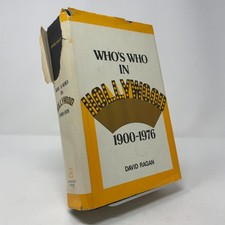 Who’s Who in Hollywood, 1900-1976 by David Ragan HC First Edition  Very Good 1
