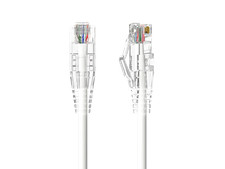 20ft Slim Cat6a 28AWG UTP Ethernet Network Patch Cable, White