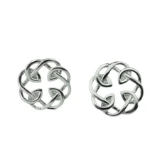 Celtic Father and Daughter Post Earrings