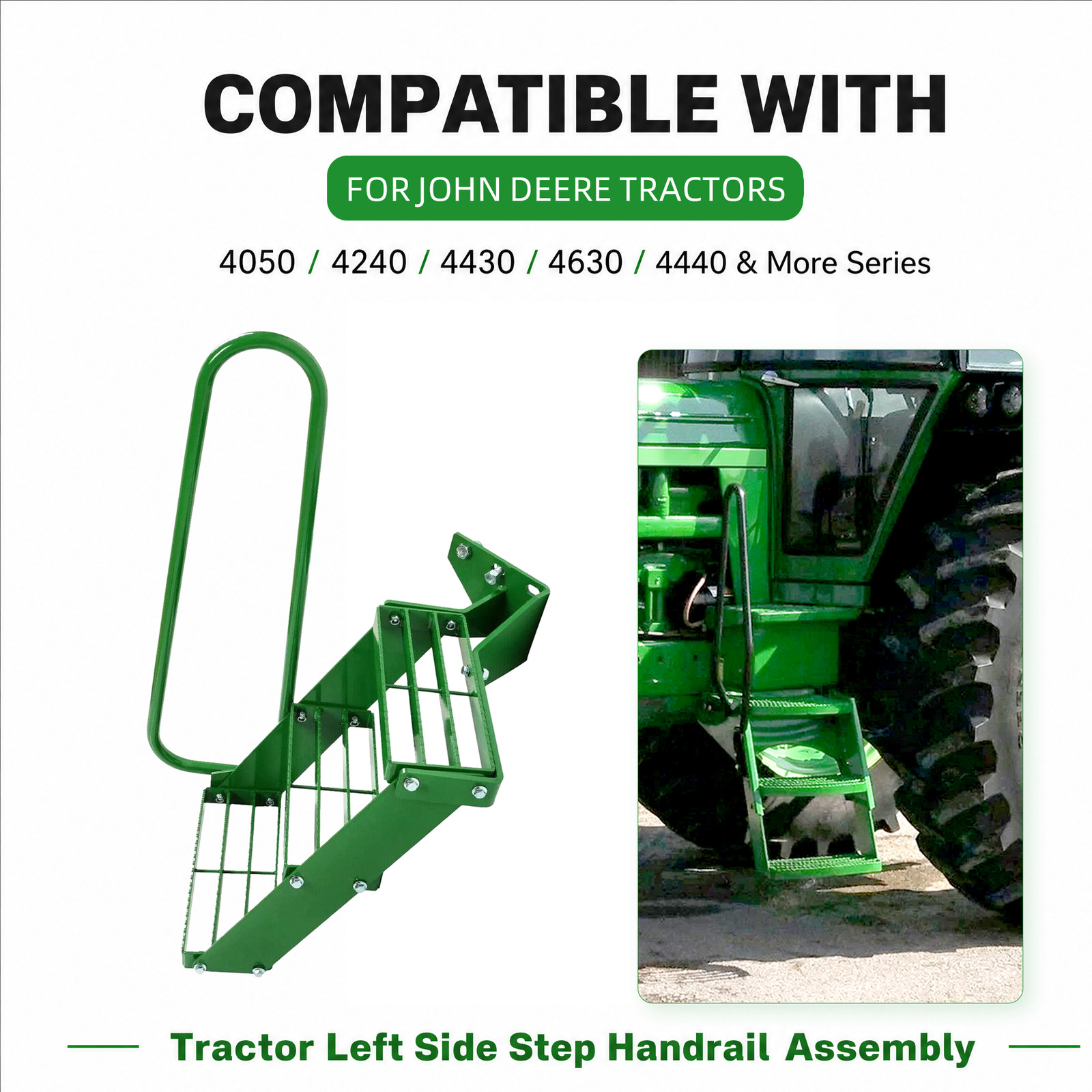 Left Hand Stair Step Kit For John Deere 4050 4240 4430 4630 4440 LH Handrail