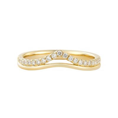 14K Yellow Lab Grown Diamond Wedding Band MZ2535