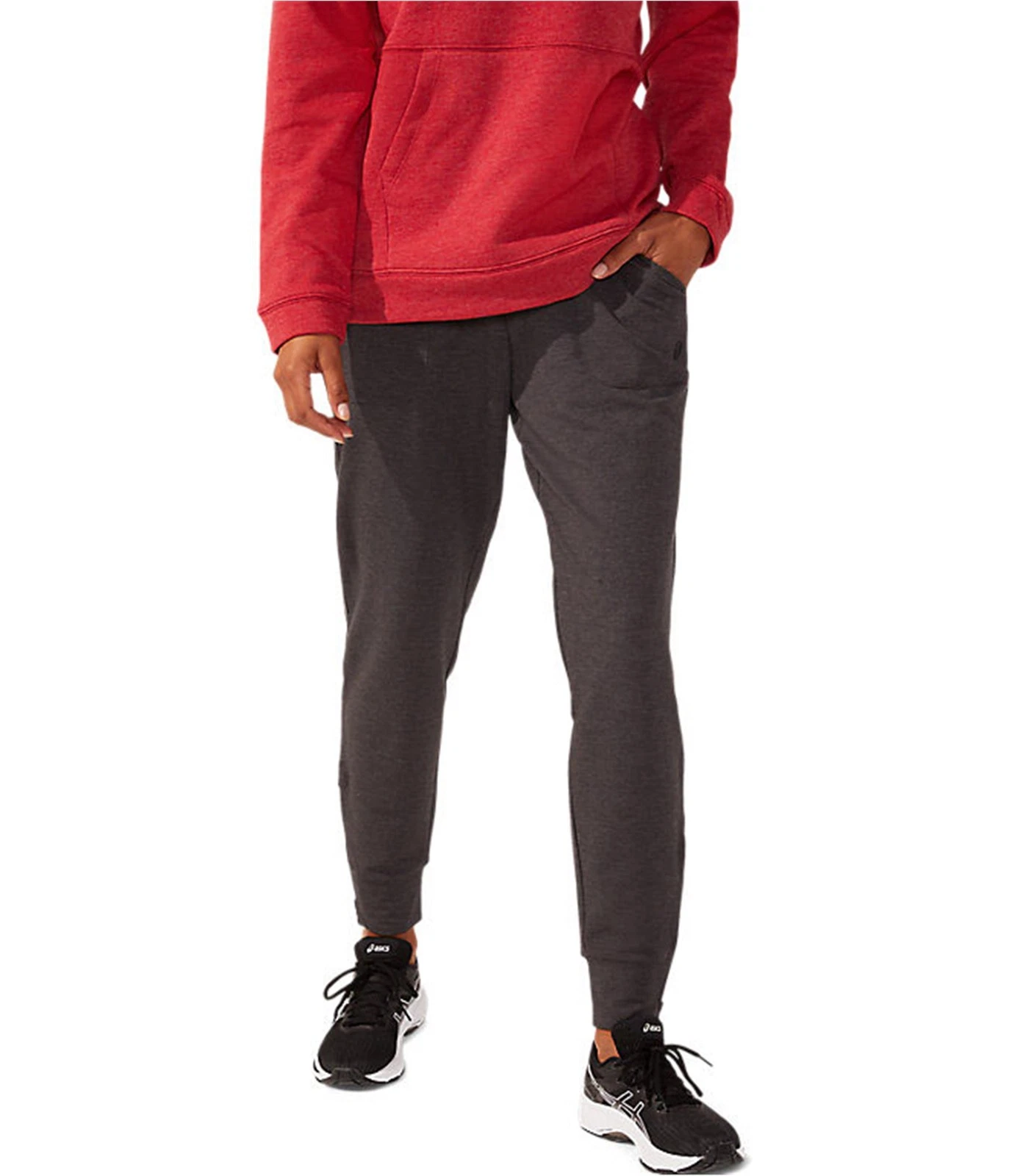 ASICS Pantaloni da jogging sportivi da donna in pile ad alte prestazioni Grigio X Small