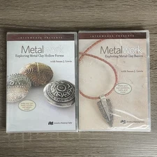 Lot 2 Metalwork DVDs Exploring Metal Clay Jewelry Susan J. Lewis Interweave