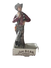 JIM BEAM Porzellan Figur Cowboy Display Flaschenhalter, Sammlungsaufl&ouml;sung !!!
