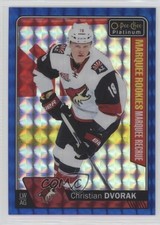 2016-17 O-Pee-Chee Platinum Royal Blue Cubes 24/99 Christian Dvorak #200 y3r