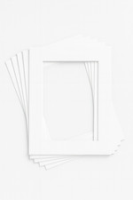 Bevel Cut Mount Board For Picture Frame Photo Frame 1300 Microns White Core