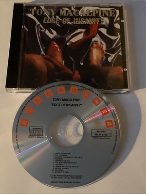 CD TONY MACALPINE - Edge Of Insanity - German Press Roadrunner no barcode