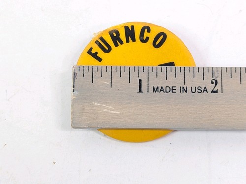 Furnco Furnace Industrial Industry Employee Badge #1327 Button Pinback 1-5/8" - Picture 20 of 24