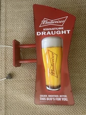 Budweiser Draught LED Sign.  Perfect Used Condition. Clean. No Damage Whatsoever