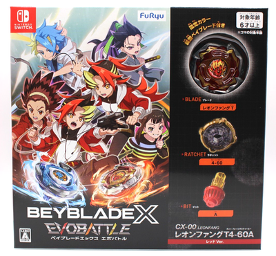 Beyblade X EVOBATTLE Nintendo Switch with CX-00 Leonfang T4-60A