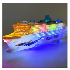 XAPUNK Colorful Ocean Liner Cruise Ship Boat Electric Flashing LED Light Soun...
