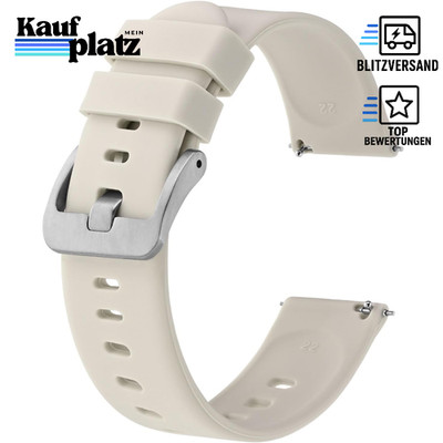 Uhrenarmband Silikon Leichtgewicht mit Schnellverschluss 14-22mm für Herren