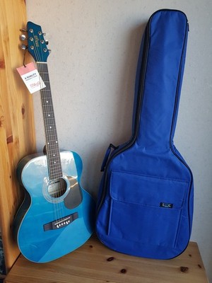  Akustikgitarre Klassik-Gitarre 4/4 STAGG SA20A blue blau + Gitarrentasche 138