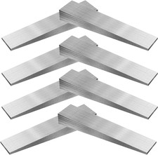 8PCS Metal Wedge Shims Triangle Flange Wedge Steel Wedges for Welding Silver Met