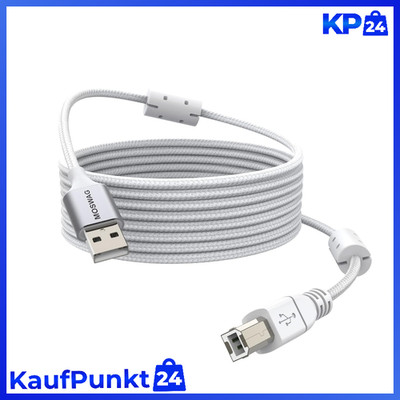 USB Druckerkabel 5m Typ A auf B Hochgeschwindigkeit für HP Canon Epson