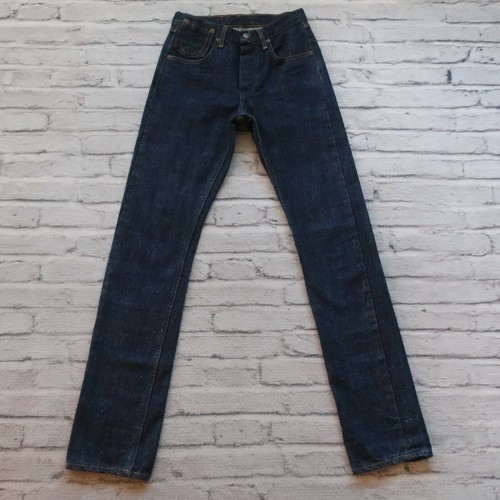Left Field NYC Cimosa Jeans Denim patta con bottoni lavaggio scuro | eBay