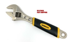 8/" Adjustable Wrench Spanner Tool Grip Hand Smooth to Rotate Machined Jaws