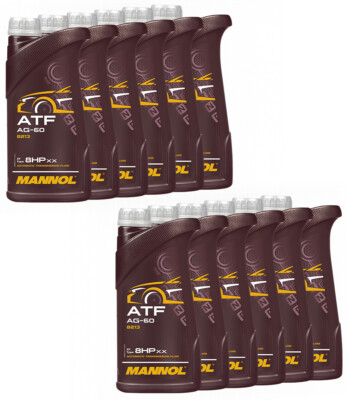 Getriebeöl MANNOL ATF AG60 Automatic 12 X 1 Liter für Audi BMW Jaguar Volvo VW
