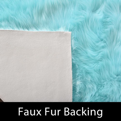 Latepis Faux Fur Sheepskin Area Rugs Soft Shaggy Carpet for Living Room Bedroom - Picture 112 of 219