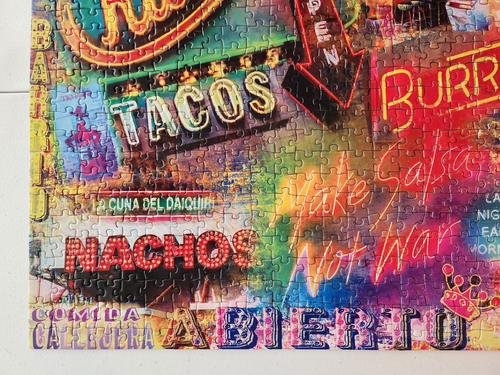 Puzzle Good Eats 550 PC En El Barrio Nachos Burritos Tacos Hola Chicas - Imagen 5 de 11