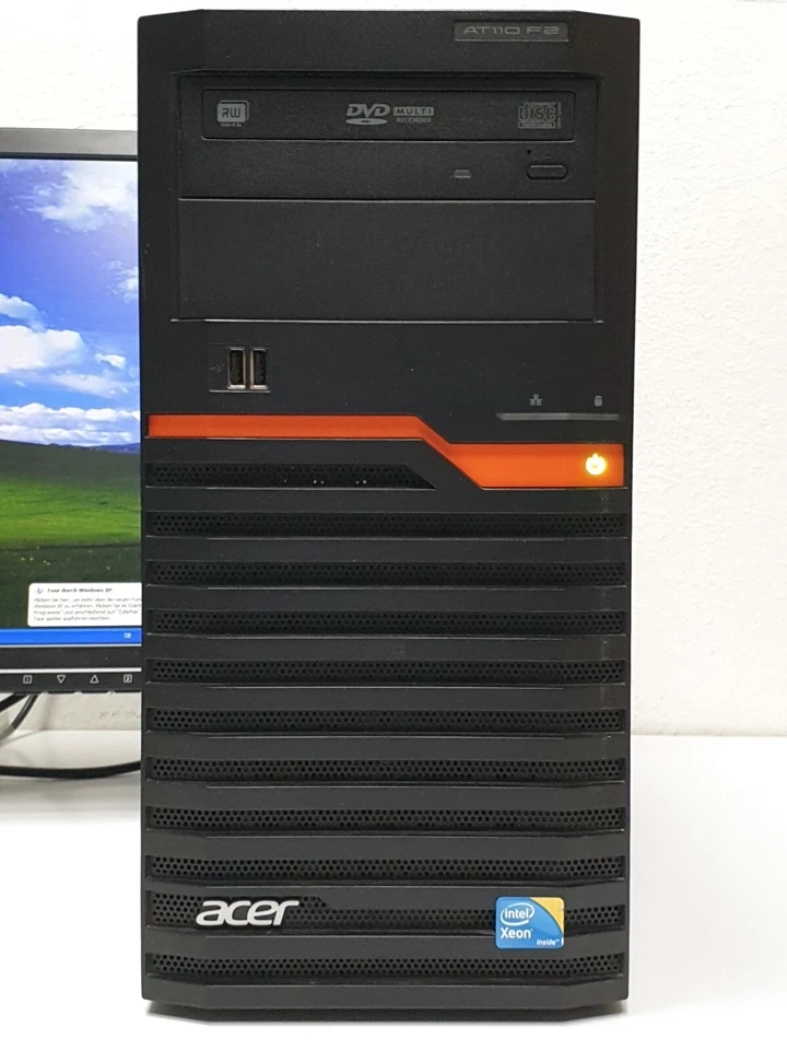 Acer AT 110 F2 Windows XP PC 3,10GHz 4GB 500GB DVD-RW Computer COM für Maschinen - Bild 3 von 4