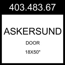 IKEA ASKERSUND Door Light Ash Effect 18x50" 403.483.67