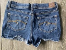Girls Justice Jean Shorts Simply Low Size 12 1/2 Cotton Blend 29x2.5