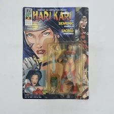 Hari Kari 6" Action Figure 1997 Black Out Comics Demonic Shield Sacred Sword