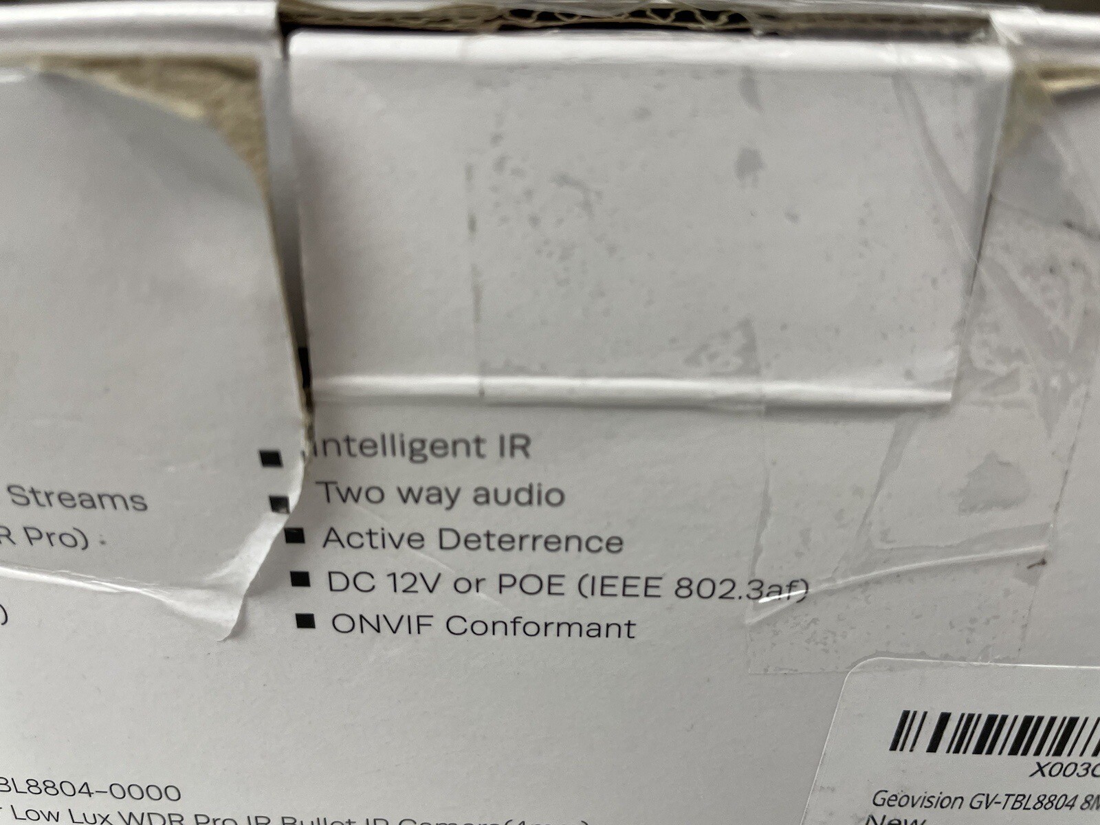 GeoVision GV-TBL8804 8MP Super Low Lux WDR Full Color IP Camera 8MP IP67