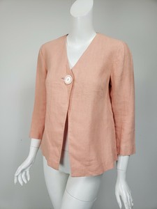 LAFAYETTE 148 Melocotón Rosa Ropa de Un solo Botón Chaqueta Blazer Talla 0  | eBay