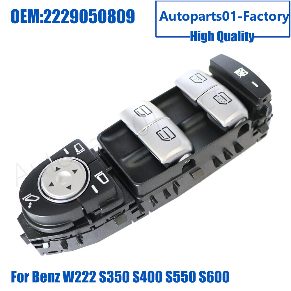2229050809 Master Power Window Switch For Mercedes Benz W222 S350