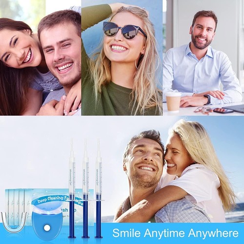Kit Sbiancamento Denti, 10*3ML Gel Sbiancante Denti Led Professionale, Rimuove D - Foto 6 di 11