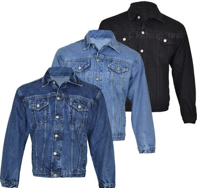 Herren Jeansjacke strapazierfähig Western Classic Workwear S-3XL